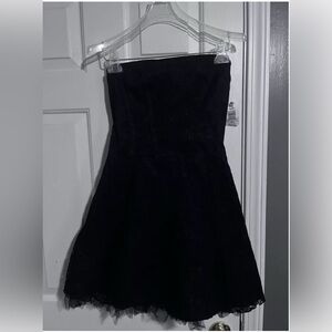Purple/Black Lace Hot Topic Strapless Dress Sz. M “New With Tag”